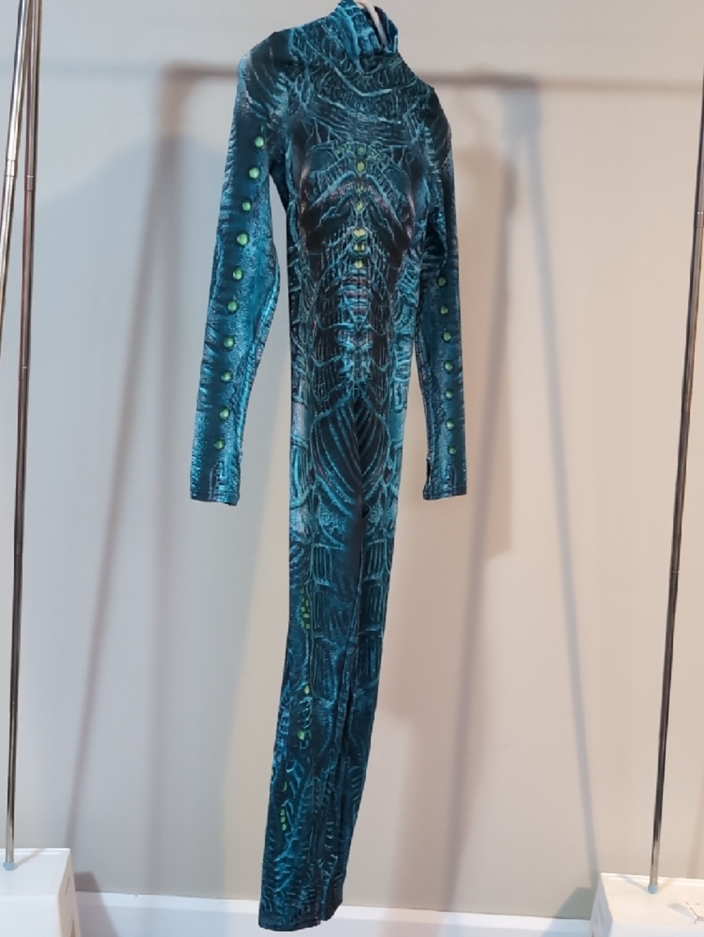 Candy Catz Rave Alien Patterned Full-Body Jumpsuit - Picture 2 of 3